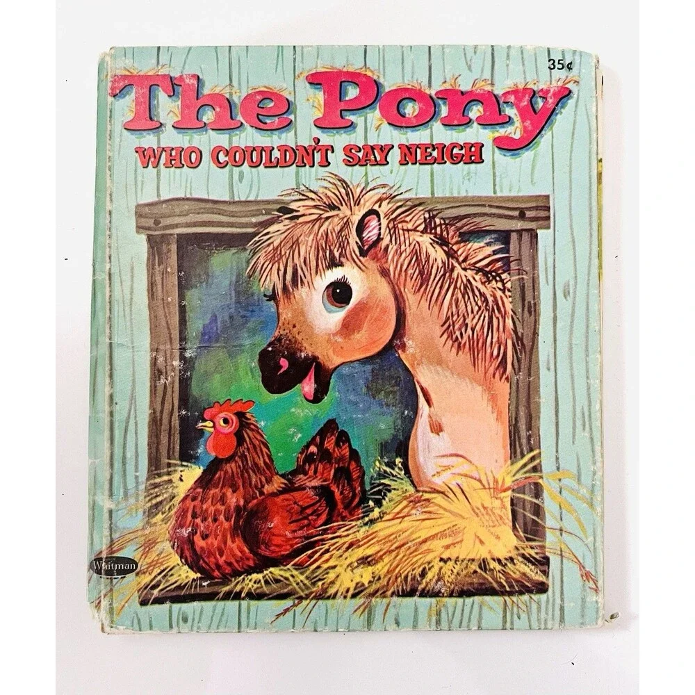 Vintage Whitman Tell-A-Tale Books Farm Animal Storybook Lot 1960s 1970s